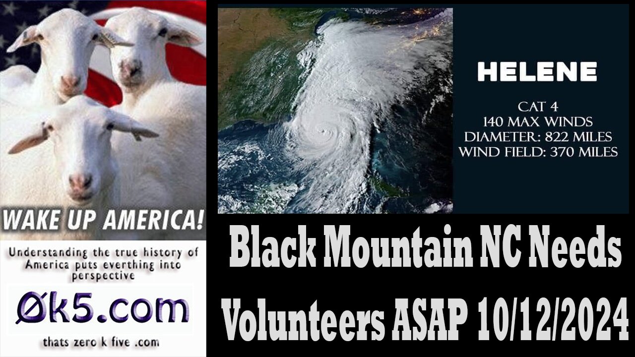 Black Mountain NC Needs Volunteers ASAP 10/12/2024