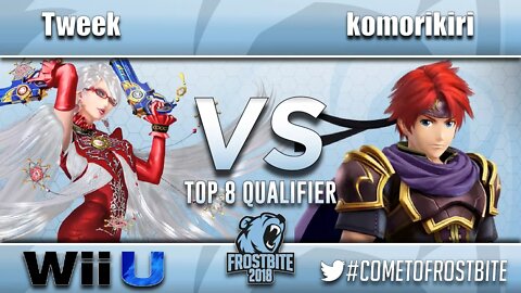P1 | Tweek (Bayonetta) vs. 2GG | komorikiri (Roy) - Wii U Top 48 - Frostbite 2018