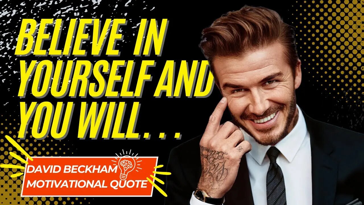 Motivational Video: Can You Trust Yourself?🔥│David Beckham Highlights & Quotes! #footballhighlights