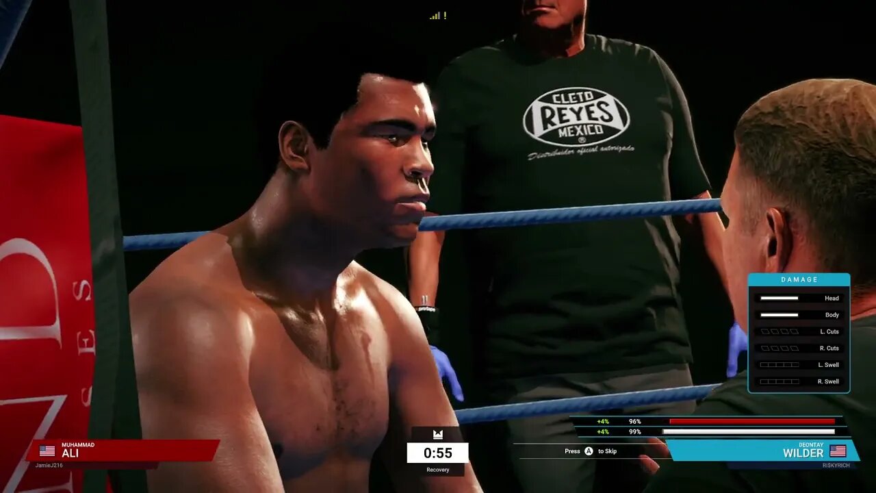 Undisputed Boxing Online Ranked Gameplay Deontay Wilder vs Muhammed Ali (Chasing Platinum 2)