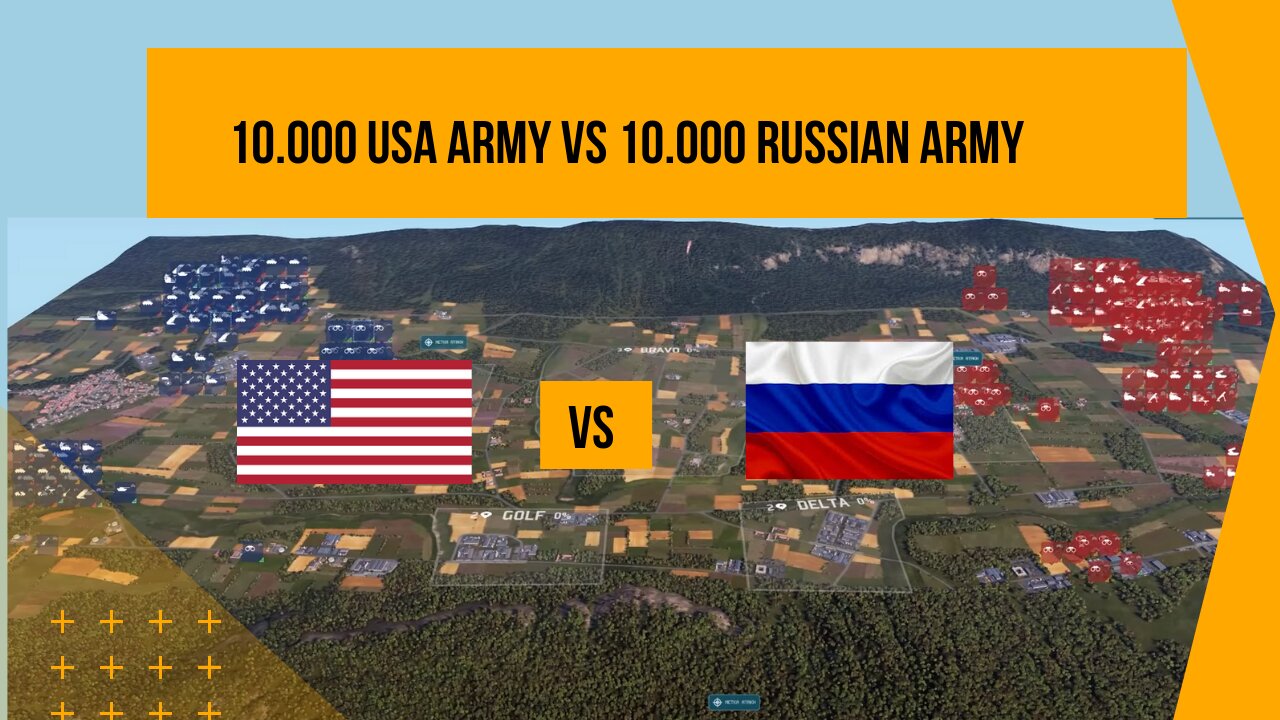 10.000 USA ARMY vs 10.000 RUSSIAN ARMY