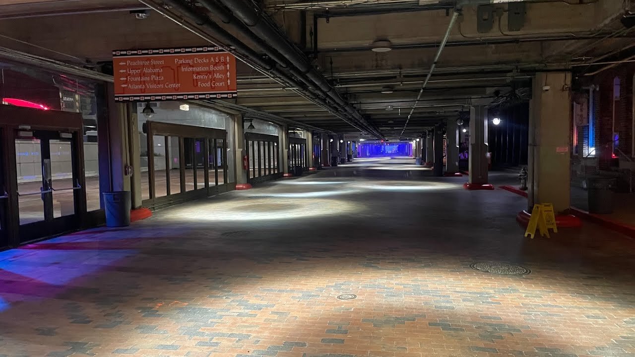 ' Abandoned ' Underground Mall | Everything Still On And People Missing | Liminal Space