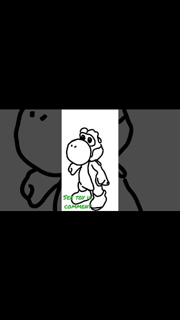 Drawing Yoshi Toy!!! #yoshi #nintendo #drawing