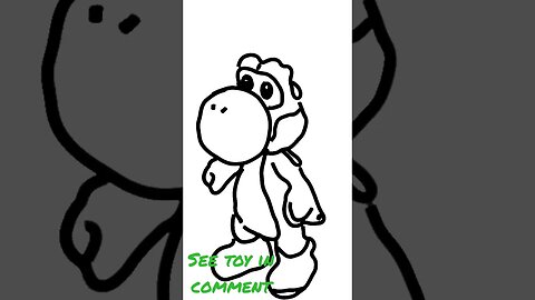 Drawing Yoshi Toy!!! #yoshi #nintendo #drawing