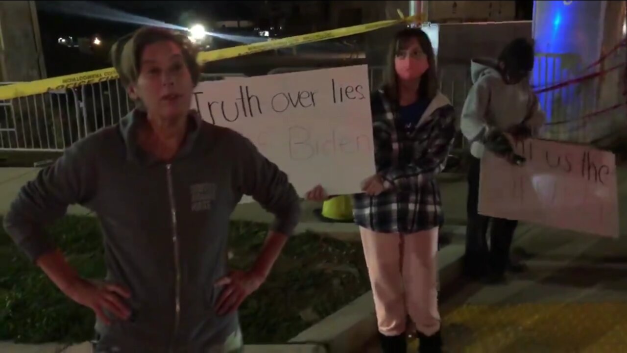 Anti-Trump Protesters Outside Walter Reed Hospital "We Don't Care How He's Feeling"