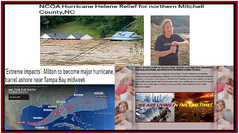 HURRICANE MILTON HEADS FOR FLA - CAT 4!! - WAY TO HELP VICTIMS OF HELENE - DAN'S EARTHQUAKE REPORT