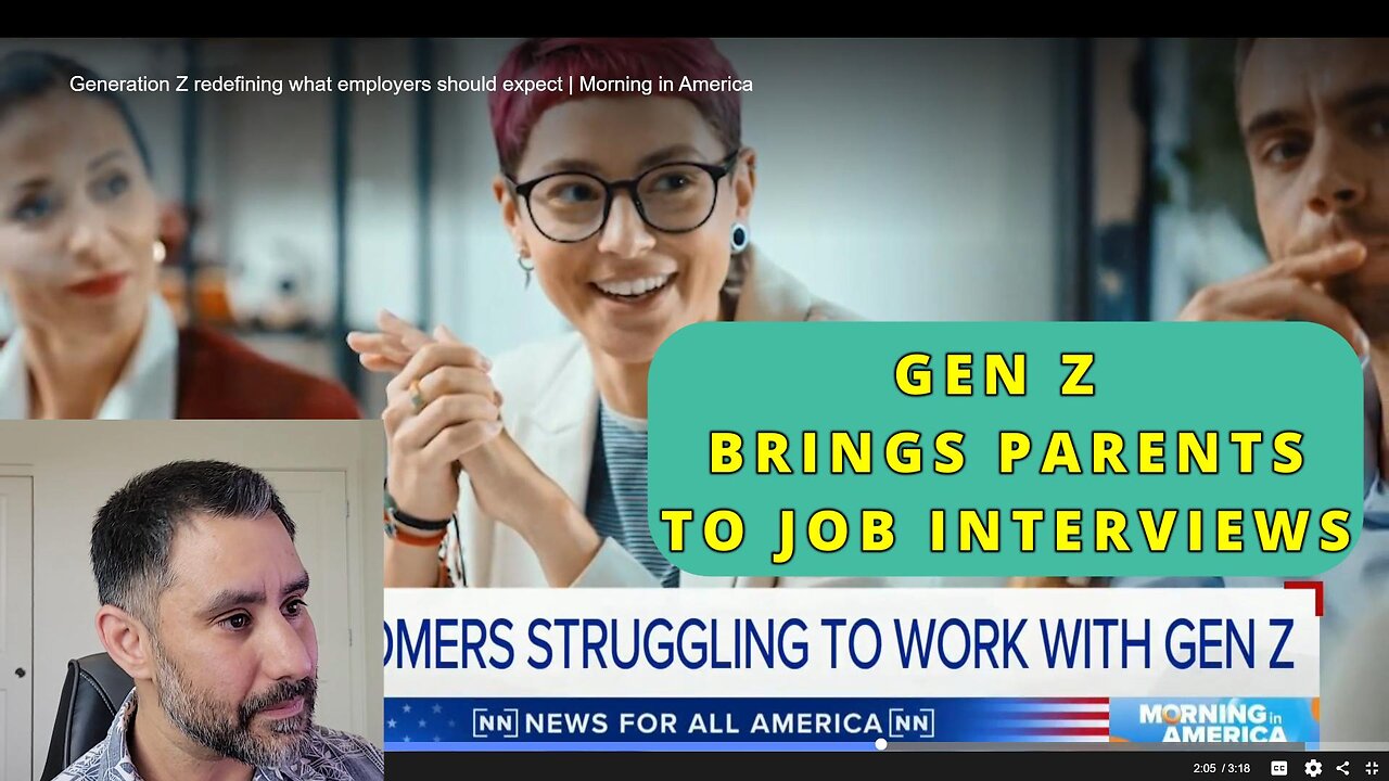 26% of Gen Z respondents brought parent to job interview | Danny Ivan Reacts