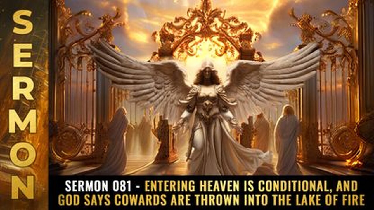 Sermon #081 - Entering Heaven is CONDITIONAL, and God says COWARDS are thrown into the lake of fire