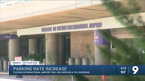 Tucson Airport parking rates to go up Nov. 1