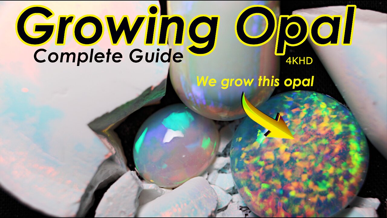 Growing Gemstones Growing a real opal at home and we cut it!