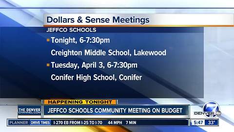 JeffCo Schools inviting public to talk to the superintendent about the budget