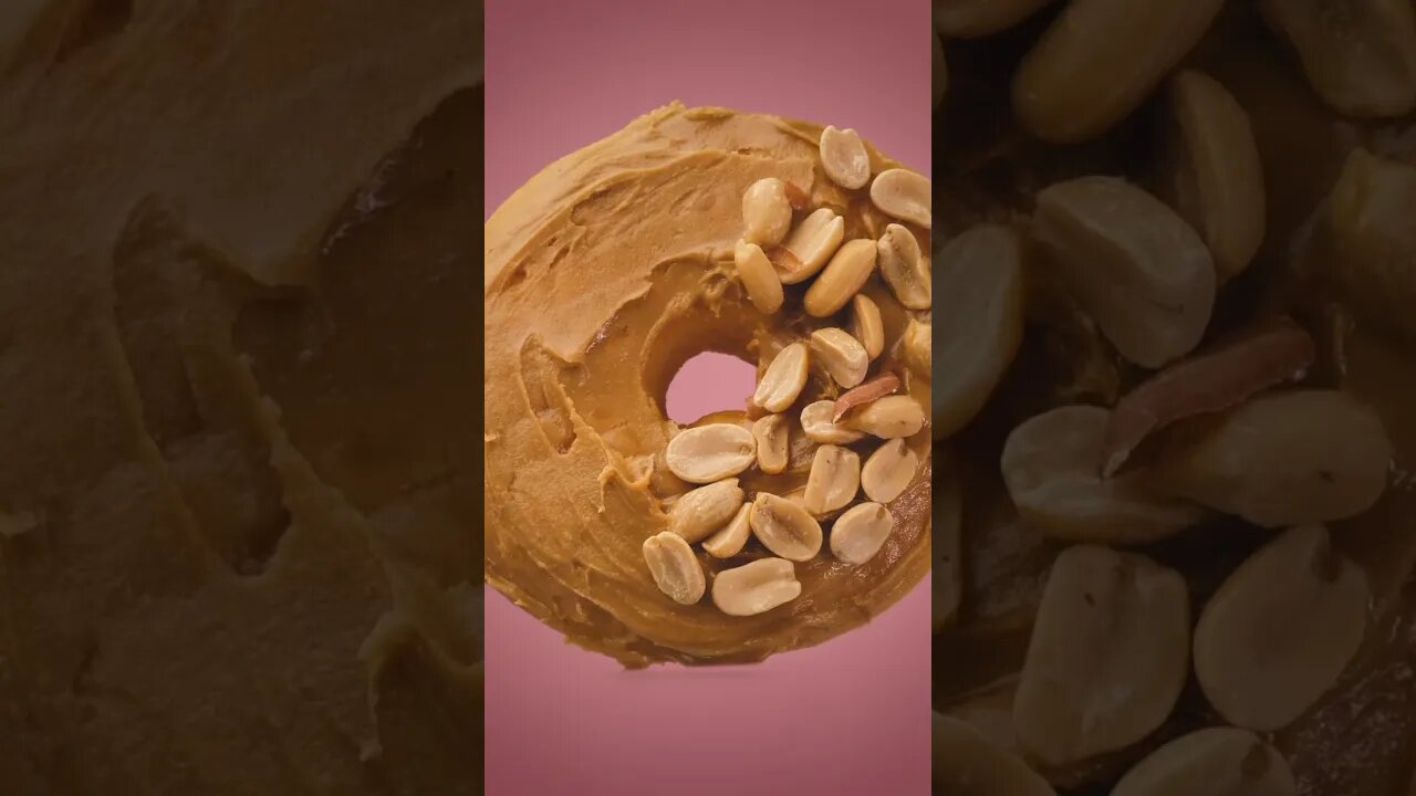 Donut with Peanut Butter #shortsfeed #ytshorts