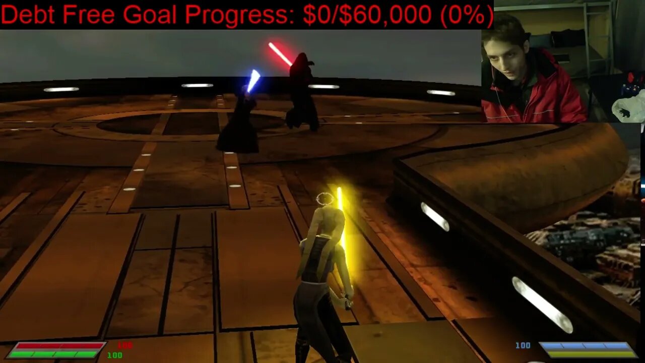 Kylo Ren VS Plo Koon In A Battle With Live Commentary In Star Wars Jedi Knight Jedi Academy