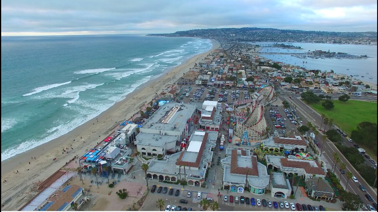 Beach Aerial Footage Taken by a Drone