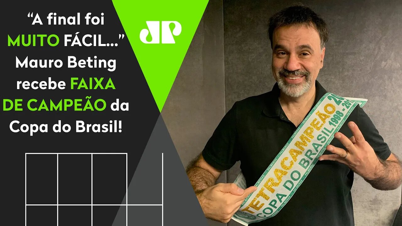 “A final foi MUITO FÁCIL!" Mauro Beting recebe FAIXA DE CAMPEÃO da Copa do Brasil!