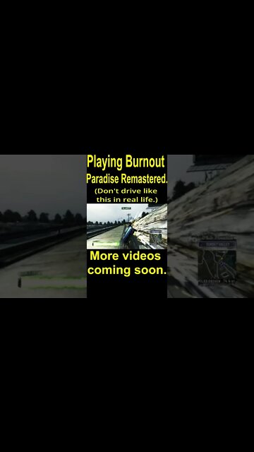 Playing Burnout Paradise Remastered