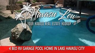 Lake Havasu RV Garage Pool Home Price Reduction 2801 Paseo Dorado MLS 1021969