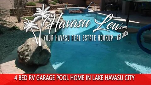 Lake Havasu RV Garage Pool Home Price Reduction 2801 Paseo Dorado MLS 1021969