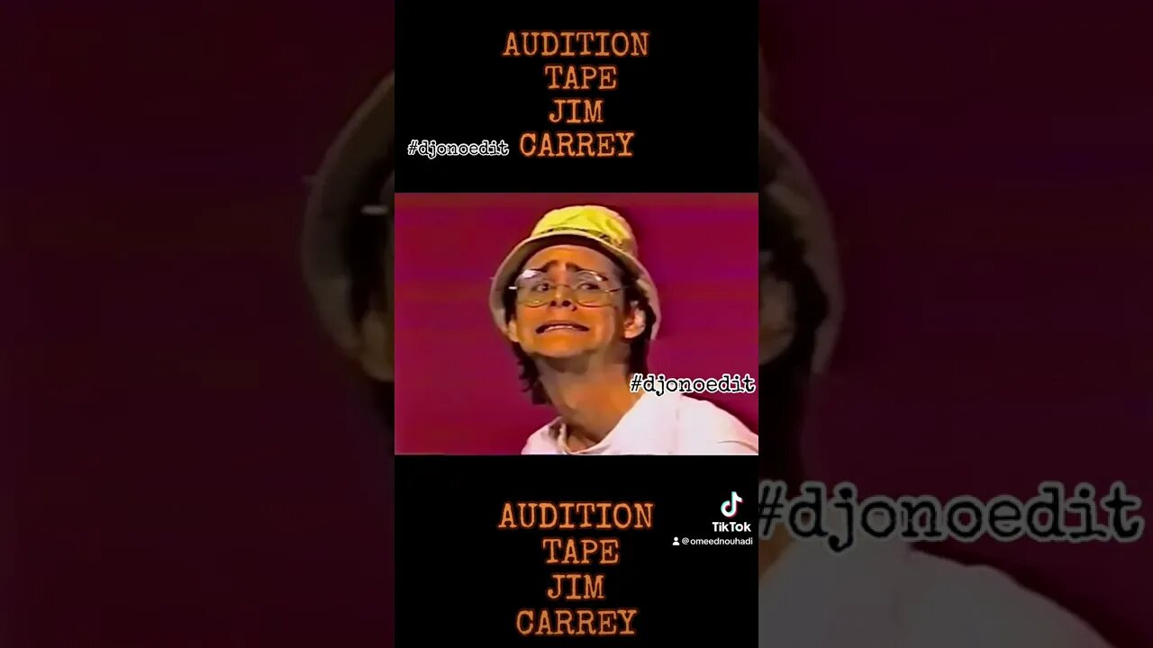 Audition Tape Jim Carey James #djonoedit #omeednouhadi #funny