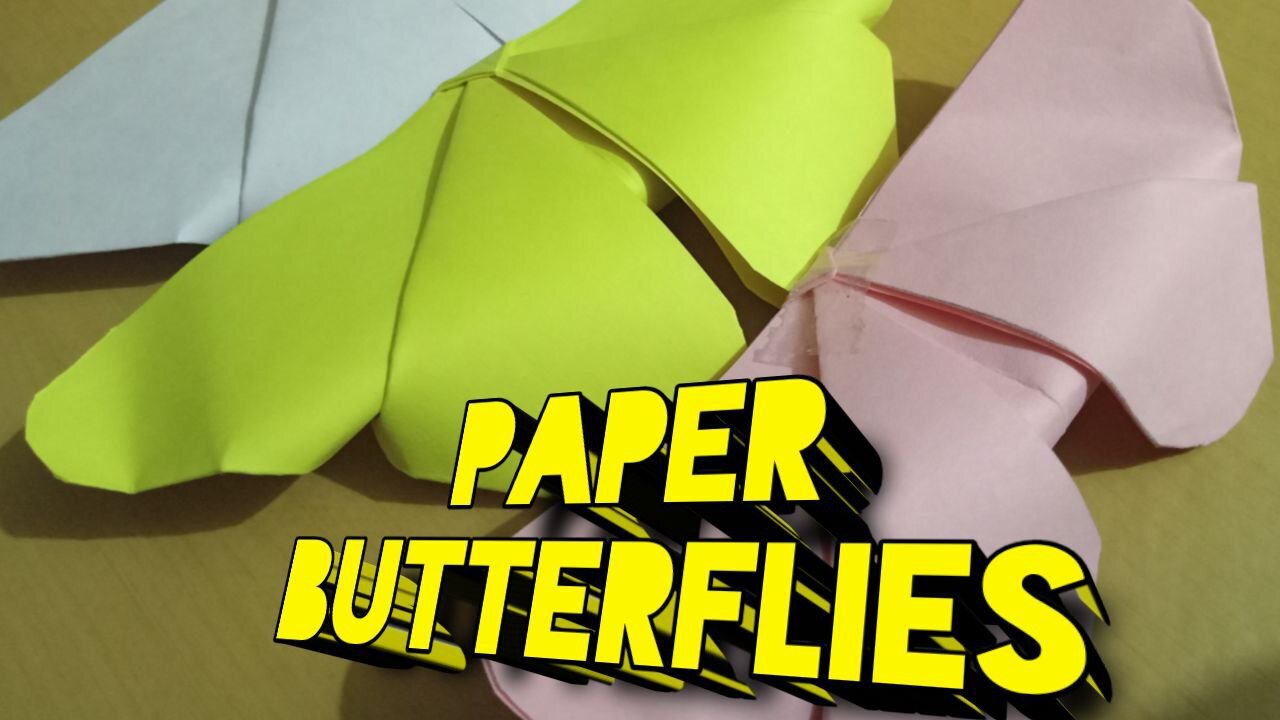 Diy origami paper butterflies | Table Crafts