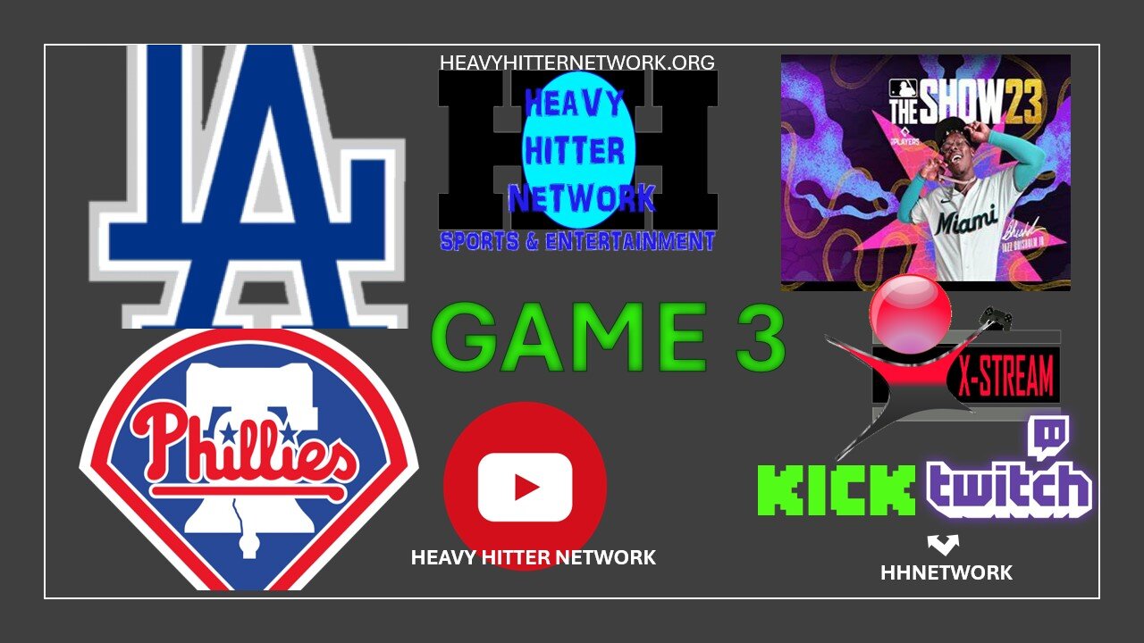 MLB THE SHOW 23: DODGERS @ PHILLIES GAME 3