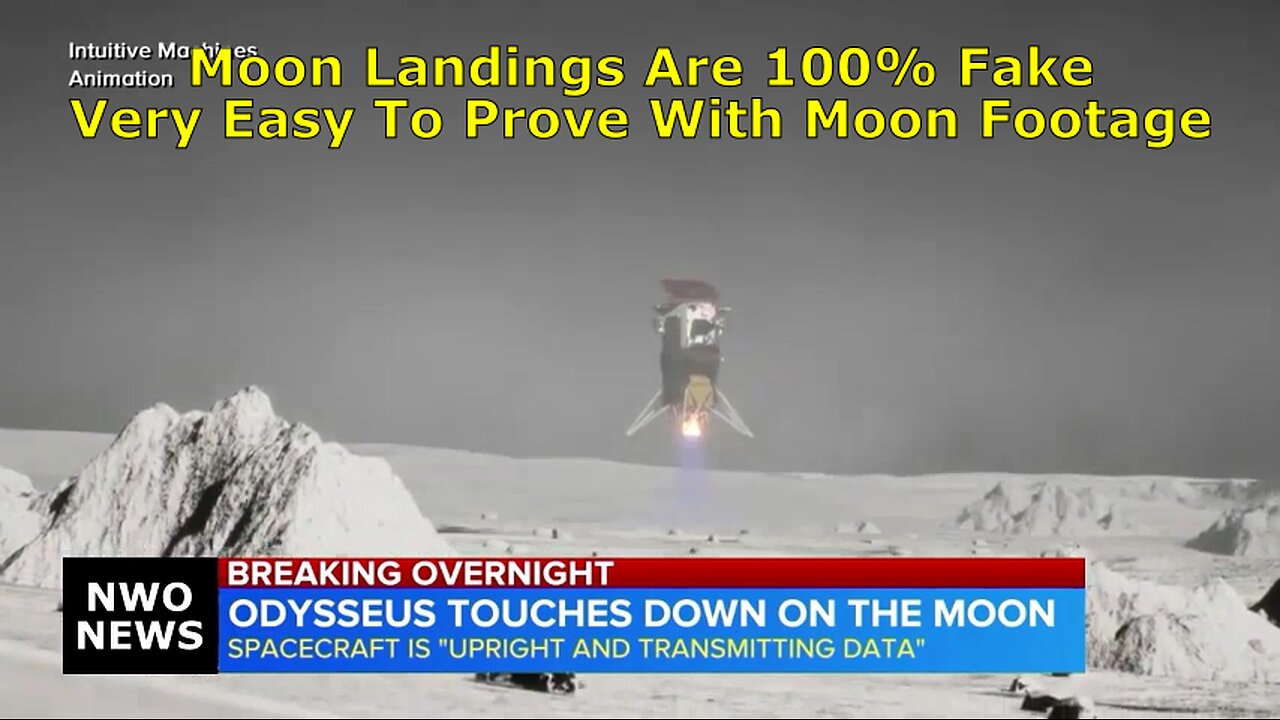 Make Sure All the Good Politicians in Your Country Know That the Odysseus Moon Landing Is 100% FAKE