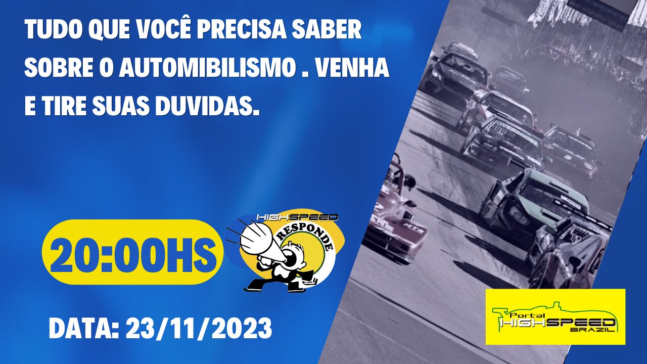 📣 AO VIVO | TIRE SUAS DÚVIDAS SOBRE AUTOMOBILISMO | HIGH SPEED RESPONDE | T2 E25