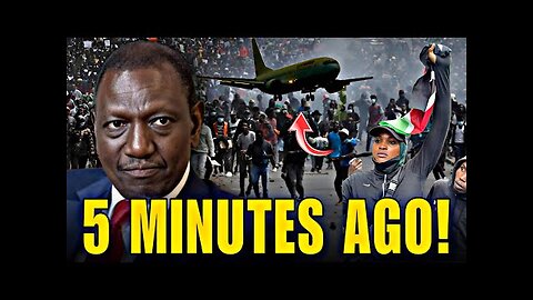 Corrupt Kenyan leaders PANICK as Gen Z takes control of international airports in Kenya!