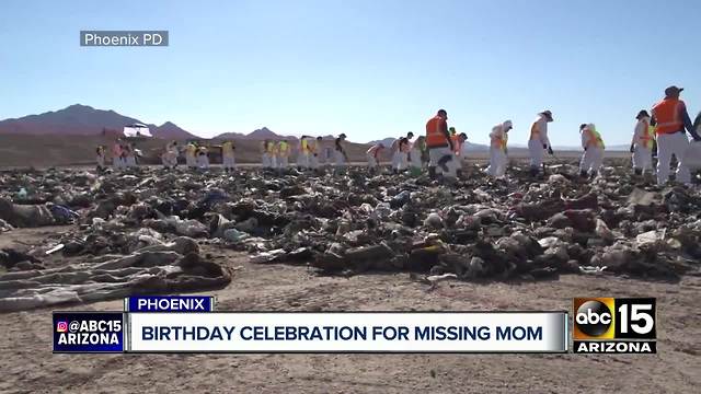 Family and community honors birthday of missing north Phoenix mom