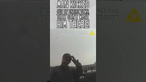Cop is Fed up w/ Man - Kicks him Out of Town "Hit the road jack and don't you come back" #shorts