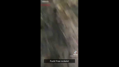 Ukrainian troops react to Russian helicopters in the area