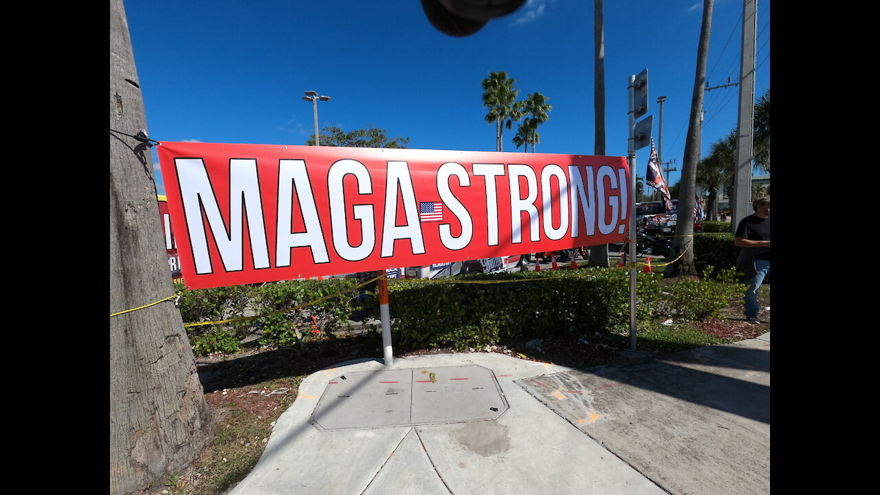 Floridians First MAGA Street Townhall Meeting Prayer & Pledge Ft Lauderdale