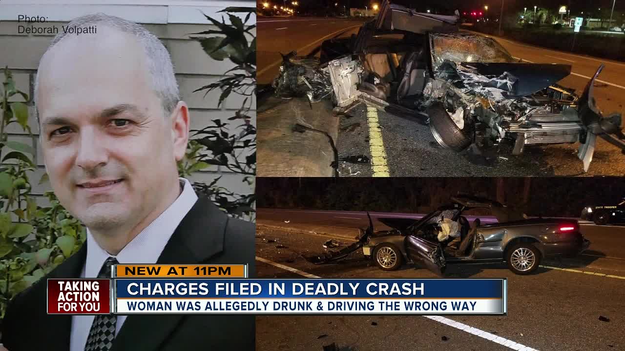 Widow of man killed in wrong-way crash says she forgives the woman troopers arrested