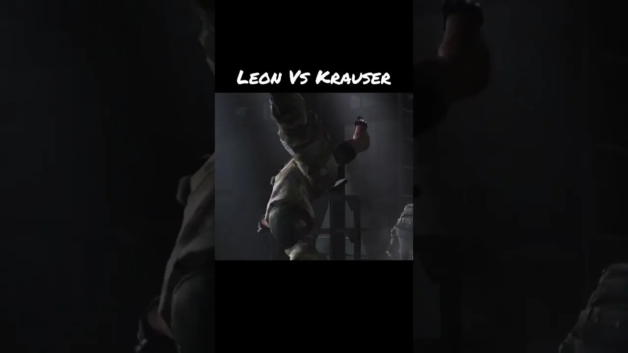 Leon Vs Krauser QTE Fight | Resident Evil 4 #residentevil4 #gaming #shorts