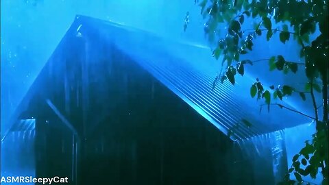 💤Monsoon Rainfall Will Put You to Sleep Fast 30︱Deep SLEEP, Relieve Stress, Meditate⚡🌧