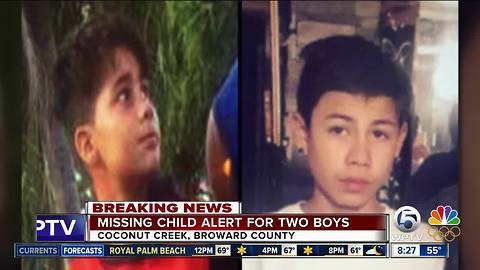 Missing child alert issued for 2 Broward County children