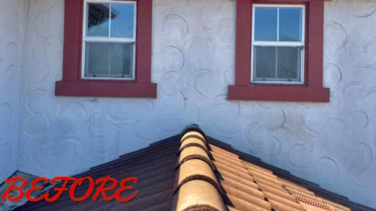 Roof and House sanitizing soft wash and treatment