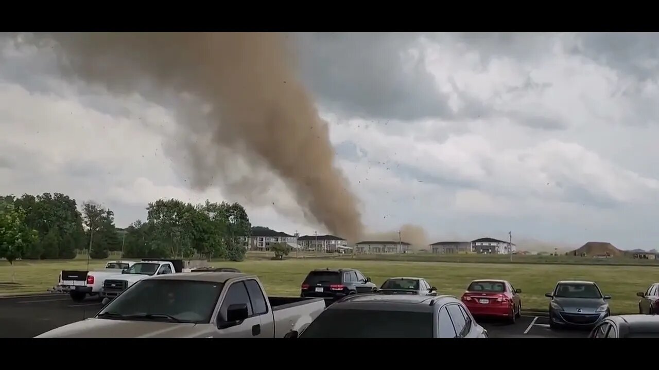 Unbelievable footage of a strong tornado moments ago in Greenwood...