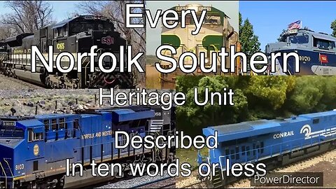 Every Norfolk Southern Heritage Unit described in 10 words or less