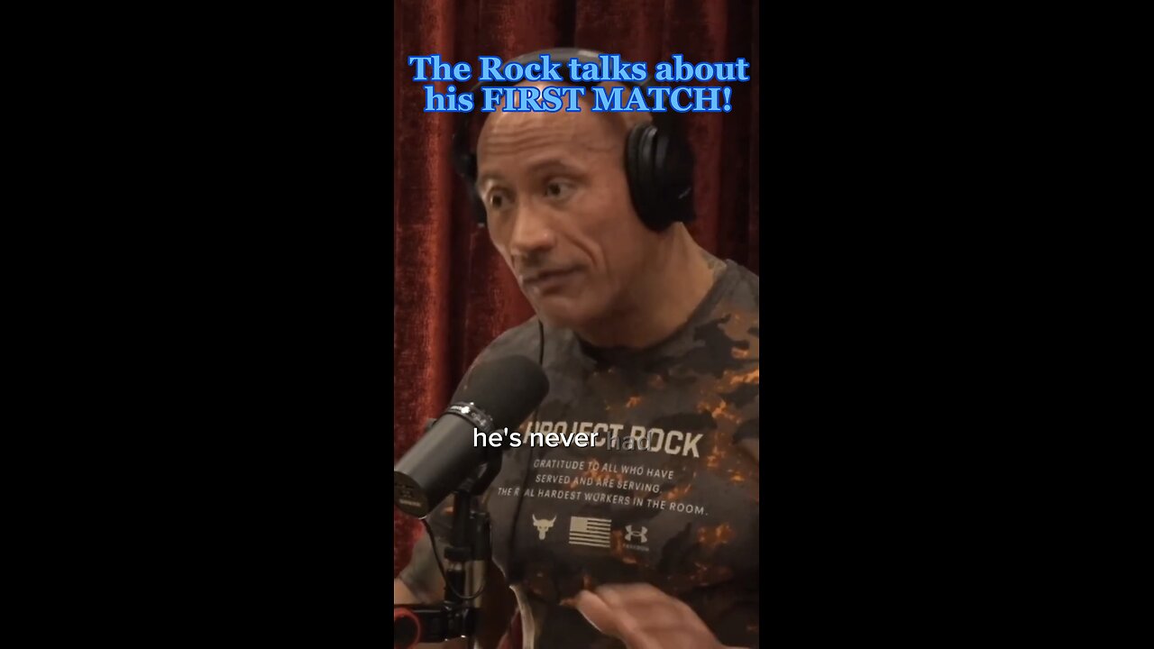 THE ROCK TALKS FIRST MATCH!