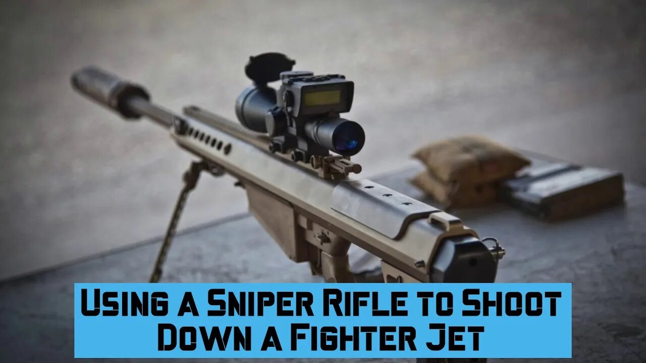 Using a Sniper Rifle to Shoot Down a Fighter Jet #sniper #f22 #f35 #su27 #f16 #j20