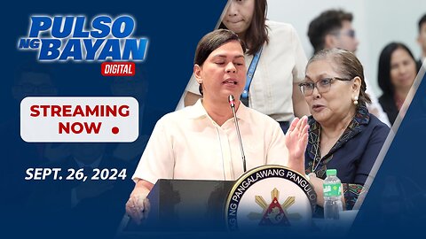 LIVE | Pulso ng Bayan with Admar Vilando at Jade Calabroso | Sept. 26, 2024