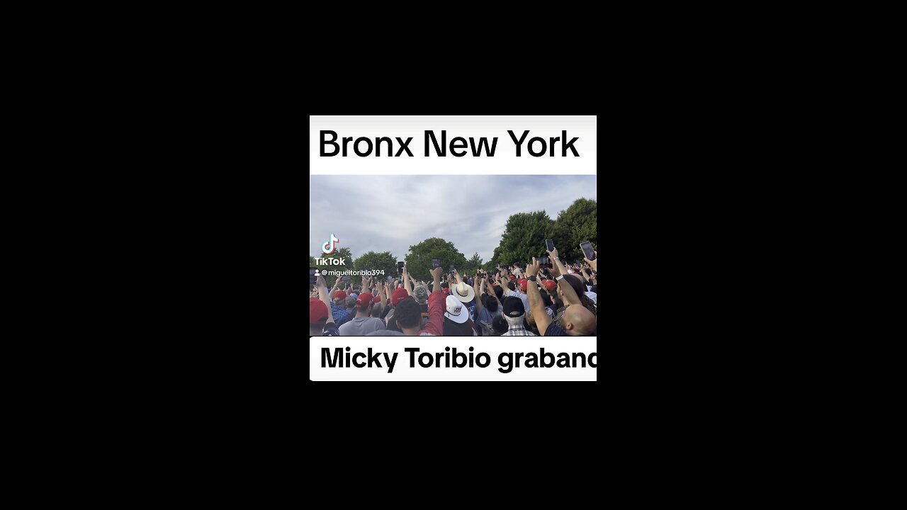 EL PRESIDENTE DONALD J TRUMP EN EL BRONX, VIDEO GRABADO POR MICKY TORIBIO