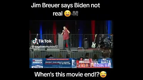 Jim Breuer admitting the “Biden” isn’t real. The truth coming out more and more.