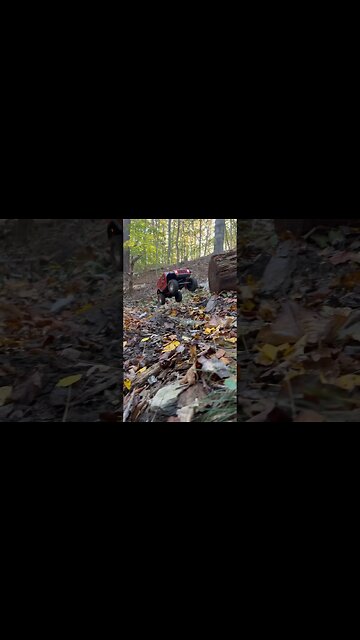 You gotta get some air when the opportunity strikes right!? #rc #rccar #rccrawler #axial #scx10iii