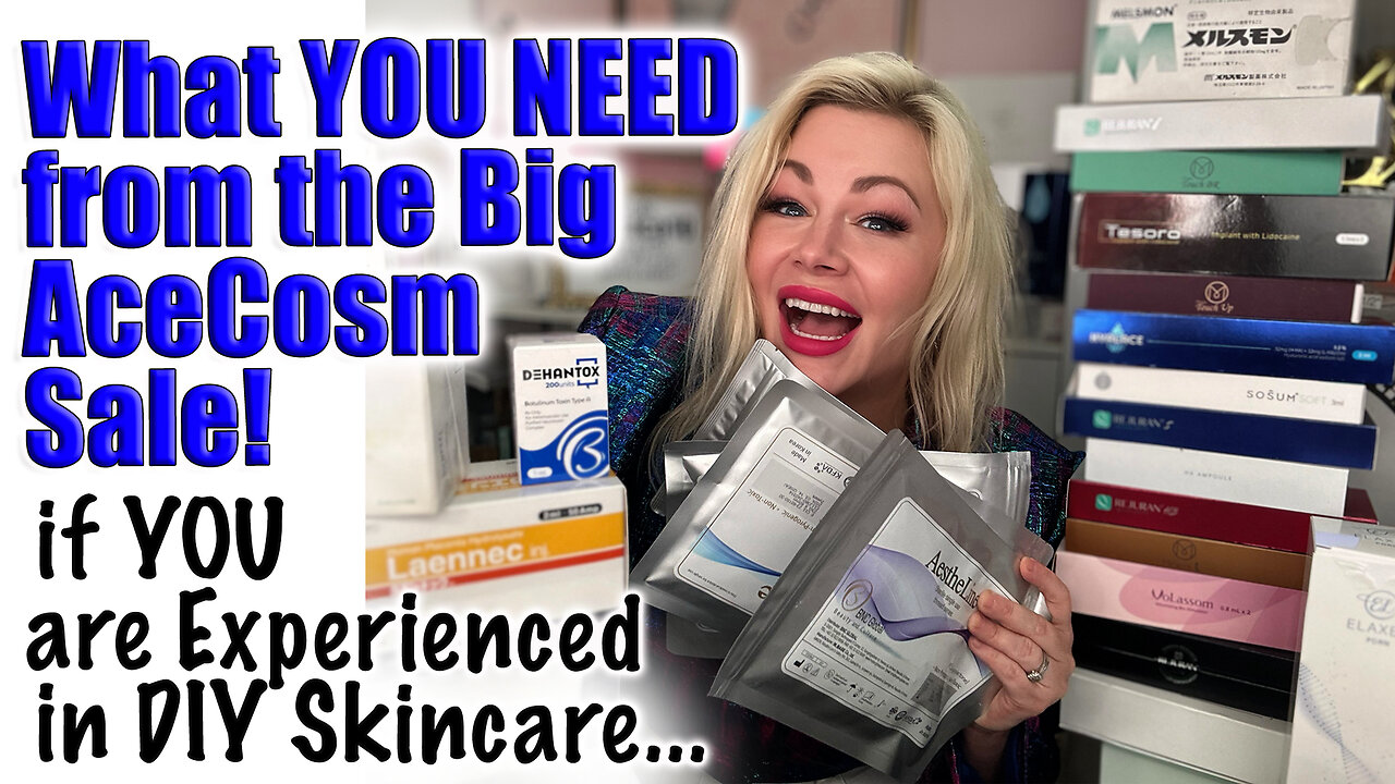 What YOU Need from BIG ACECOSM Sale if YOU are EXPERIENCED W/ DIY Skincare! Code Jessica10 saves 20%