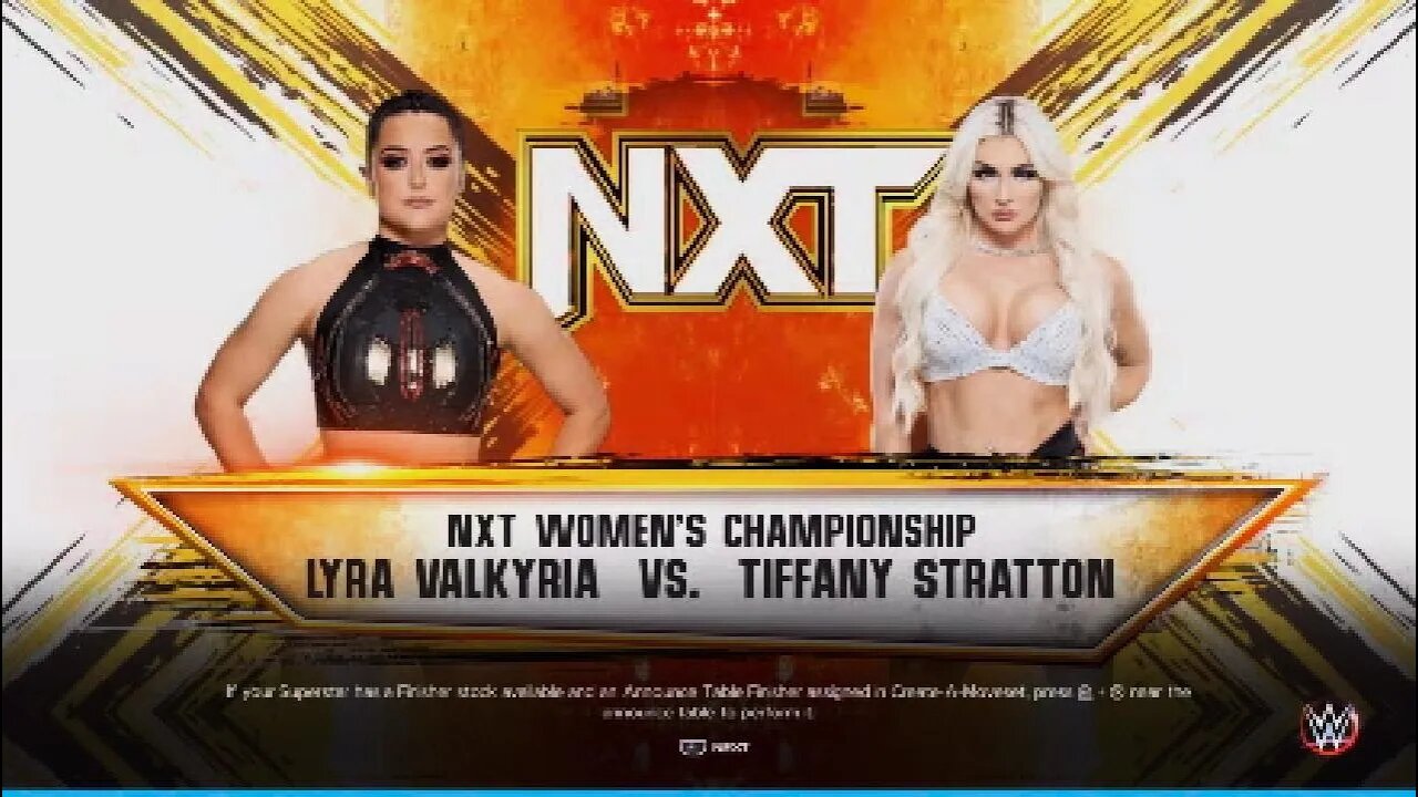 NXT Battleground 2023 Lyra Valkyria vs Tiffany Stratton for the vacant NXT Women's Championship