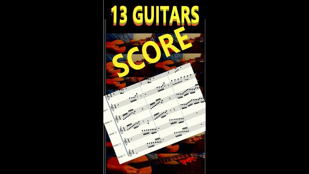 13 Guitars Score By Gene Petty #Shorts