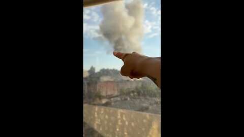 A missile attack on a military plant in Kiev
