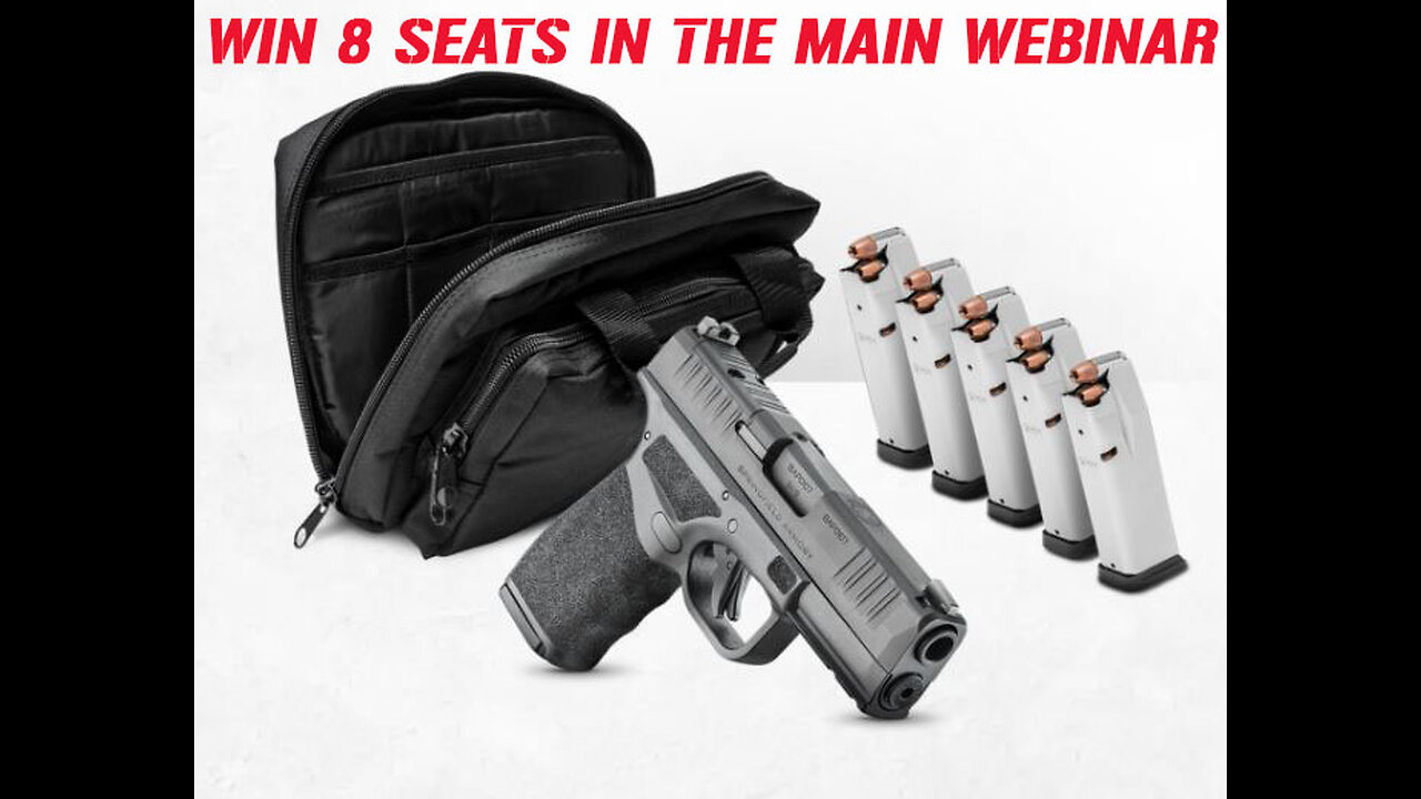 SPRINGFIELD ARMORY HELLCAT PRO MINI #1 FOR 8 SEATS IN THE MAIN WEBINAR